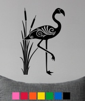 Art Deco Flamingo Bird Wall Sticker